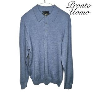 Merino Wool 3-Button Longsleeve